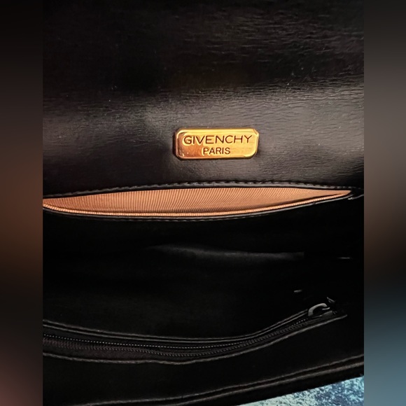 GIVENCHY PARIS Vintage Embroidered Velvet Leather Clutch Evening Shoulder Bag - Picture 4 of 14